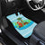 Honduras Christmas Car Mats with Santa Parrot Palm Tree and Tropical Gift Pattern Design - Wonder Print Shop