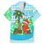 Honduras Christmas Family Matching Mermaid Dress and Hawaiian Shirt with Santa Parrot Palm Tree and Tropical Gift Pattern Design - Wonder Print Shop