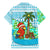 Honduras Christmas Family Matching Mermaid Dress and Hawaiian Shirt with Santa Parrot Palm Tree and Tropical Gift Pattern Design - Wonder Print Shop