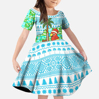 Honduras Christmas Family Matching Off Shoulder Maxi Dress and Hawaiian Shirt with Santa Parrot Palm Tree and Tropical Gift Pattern Design - Wonder Print Shop