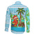 Honduras Christmas Family Matching Off Shoulder Maxi Dress and Hawaiian Shirt with Santa Parrot Palm Tree and Tropical Gift Pattern Design - Wonder Print Shop