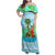 Honduras Christmas Family Matching Off Shoulder Maxi Dress and Hawaiian Shirt with Santa Parrot Palm Tree and Tropical Gift Pattern Design - Wonder Print Shop