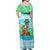 Honduras Christmas Family Matching Off Shoulder Maxi Dress and Hawaiian Shirt with Santa Parrot Palm Tree and Tropical Gift Pattern Design - Wonder Print Shop