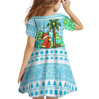 Honduras Christmas Family Matching Off Shoulder Short Dress and Hawaiian Shirt with Santa Parrot Palm Tree and Tropical Gift Pattern Design - Wonder Print Shop