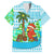 Honduras Christmas Family Matching Summer Maxi Dress and Hawaiian Shirt with Santa Parrot Palm Tree and Tropical Gift Pattern Design - Wonder Print Shop