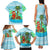 Honduras Christmas Family Matching Tank Maxi Dress and Hawaiian Shirt with Santa Parrot Palm Tree and Tropical Gift Pattern Design - Wonder Print Shop