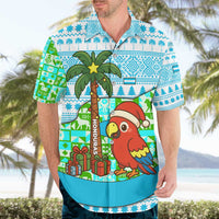 Honduras Christmas Hawaiian Shirt with Santa Parrot Palm Tree and Tropical Gift Pattern Design - Wonder Print Shop