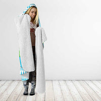 Honduras Christmas Hooded Blanket with Santa Parrot Palm Tree and Tropical Gift Pattern Design - Wonder Print Shop