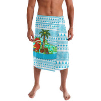 Honduras Christmas Lavalava with Santa Parrot Palm Tree and Tropical Gift Pattern Design - Wonder Print Shop