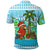 Honduras Christmas Polo Shirt with Santa Parrot Palm Tree and Tropical Gift Pattern Design - Wonder Print Shop