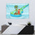 Honduras Christmas Tapestry with Santa Parrot Palm Tree and Tropical Gift Pattern Design - Wonder Print Shop
