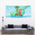 Honduras Christmas Tapestry with Santa Parrot Palm Tree and Tropical Gift Pattern Design - Wonder Print Shop