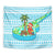 Honduras Christmas Tapestry with Santa Parrot Palm Tree and Tropical Gift Pattern Design - Wonder Print Shop