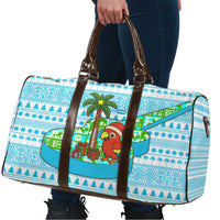 Honduras Christmas Travel Bag with Santa Parrot Palm Tree and Tropical Gift Pattern Design - Wonder Print Shop