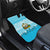 Honduras Christmas Car Mats with National Emblem Palm Trees and Snowflake Pattern Design - Wonder Print Shop