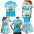 Honduras Christmas Family Matching Mermaid Dress and Hawaiian Shirt with National Emblem Palm Trees and Snowflake Pattern Design - Wonder Print Shop