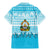 Honduras Christmas Family Matching Mermaid Dress and Hawaiian Shirt with National Emblem Palm Trees and Snowflake Pattern Design - Wonder Print Shop