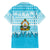 Honduras Christmas Family Matching Off The Shoulder Long Sleeve Dress and Hawaiian Shirt with National Emblem Palm Trees and Snowflake Pattern Design - Wonder Print Shop