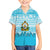 Honduras Christmas Family Matching Off The Shoulder Long Sleeve Dress and Hawaiian Shirt with National Emblem Palm Trees and Snowflake Pattern Design - Wonder Print Shop