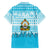 Honduras Christmas Family Matching Off Shoulder Maxi Dress and Hawaiian Shirt with National Emblem Palm Trees and Snowflake Pattern Design - Wonder Print Shop