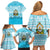 Honduras Christmas Family Matching Off Shoulder Short Dress and Hawaiian Shirt with National Emblem Palm Trees and Snowflake Pattern Design - Wonder Print Shop