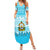 Honduras Christmas Family Matching Summer Maxi Dress and Hawaiian Shirt with National Emblem Palm Trees and Snowflake Pattern Design - Wonder Print Shop