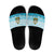 Honduras Christmas Slide Sandals with National Emblem Palm Trees and Snowflake Pattern Design - Wonder Print Shop