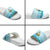 Honduras Christmas Slide Sandals with National Emblem Palm Trees and Snowflake Pattern Design - Wonder Print Shop