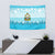 Honduras Christmas Tapestry with National Emblem Palm Trees and Snowflake Pattern Design - Wonder Print Shop