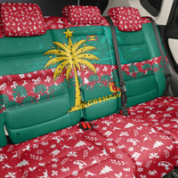 Grenada Christmas Back Car Seat Cover with Palm Tree Bird and Tropical Holiday Pattern Design - Wonder Print Shop