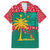Grenada Christmas Family Matching Puletasi and Hawaiian Shirt with Palm Tree Bird and Tropical Holiday Pattern Design - Wonder Print Shop