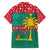 Grenada Christmas Family Matching Puletasi and Hawaiian Shirt with Palm Tree Bird and Tropical Holiday Pattern Design - Wonder Print Shop