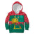 Grenada Christmas Kid Hoodie with Palm Tree Bird and Tropical Holiday Pattern Design - Wonder Print Shop