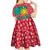 Grenada Christmas Kid Short Sleeve Dress with Palm Tree Bird and Tropical Holiday Pattern Design - Wonder Print Shop