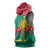 Grenada Christmas Sleeveless Hoodie with Palm Tree Bird and Tropical Holiday Pattern Design - Wonder Print Shop