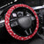 Grenada Christmas Steering Wheel Cover with Palm Tree Bird and Tropical Holiday Pattern Design - Wonder Print Shop