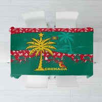 Grenada Christmas Tablecloth with Palm Tree Bird and Tropical Holiday Pattern Design - Wonder Print Shop