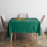 Grenada Christmas Tablecloth with Palm Tree Bird and Tropical Holiday Pattern Design - Wonder Print Shop