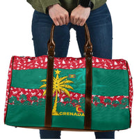 Grenada Christmas Travel Bag with Palm Tree Bird and Tropical Holiday Pattern Design - Wonder Print Shop