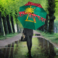 Grenada Christmas Umbrella with Palm Tree Bird and Tropical Holiday Pattern Design - Wonder Print Shop