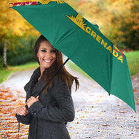 Grenada Christmas Umbrella with Palm Tree Bird and Tropical Holiday Pattern Design - Wonder Print Shop