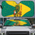 Grenada Christmas Auto Sun Shade with Santa Nutmeg Tree Peace Dove and Festive Gift Design - Wonder Print Shop