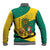 Grenada Christmas Baseball Jacket with Santa Nutmeg Tree Peace Dove and Festive Gift Design - Wonder Print Shop