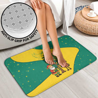 Grenada Christmas Bathroom Set with Santa Nutmeg Tree Peace Dove and Festive Gift Design - Wonder Print Shop