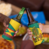 Grenada Christmas 4 in 1 Can Cooler Tumbler with Santa Nutmeg Tree Peace Dove and Festive Gift Design - Wonder Print Shop