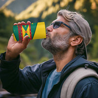 Grenada Christmas 4 in 1 Can Cooler Tumbler with Santa Nutmeg Tree Peace Dove and Festive Gift Design - Wonder Print Shop