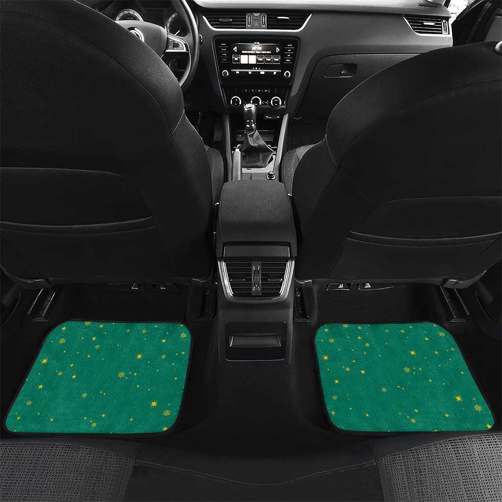 Grenada Christmas Car Mats with Santa Nutmeg Tree Peace Dove and Festive Gift Design - Wonder Print Shop