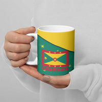 Grenada Christmas Ceramic Mug with Santa Nutmeg Tree Peace Dove and Festive Gift Design - Wonder Print Shop