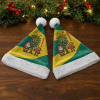 Grenada Christmas Santa Hat with Santa Nutmeg Tree Peace Dove and Festive Gift Design - Wonder Print Shop