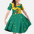 Grenada Christmas Family Matching Mermaid Dress and Hawaiian Shirt with Santa Nutmeg Tree Peace Dove and Festive Gift Design - Wonder Print Shop